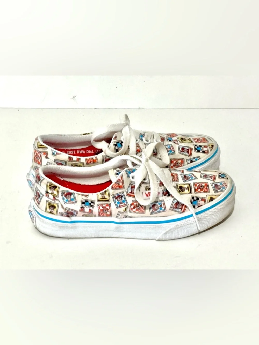 Vans Where’s Waldo Kids Era Sneakers Postage Stamp Youth Boys Girls Size 1